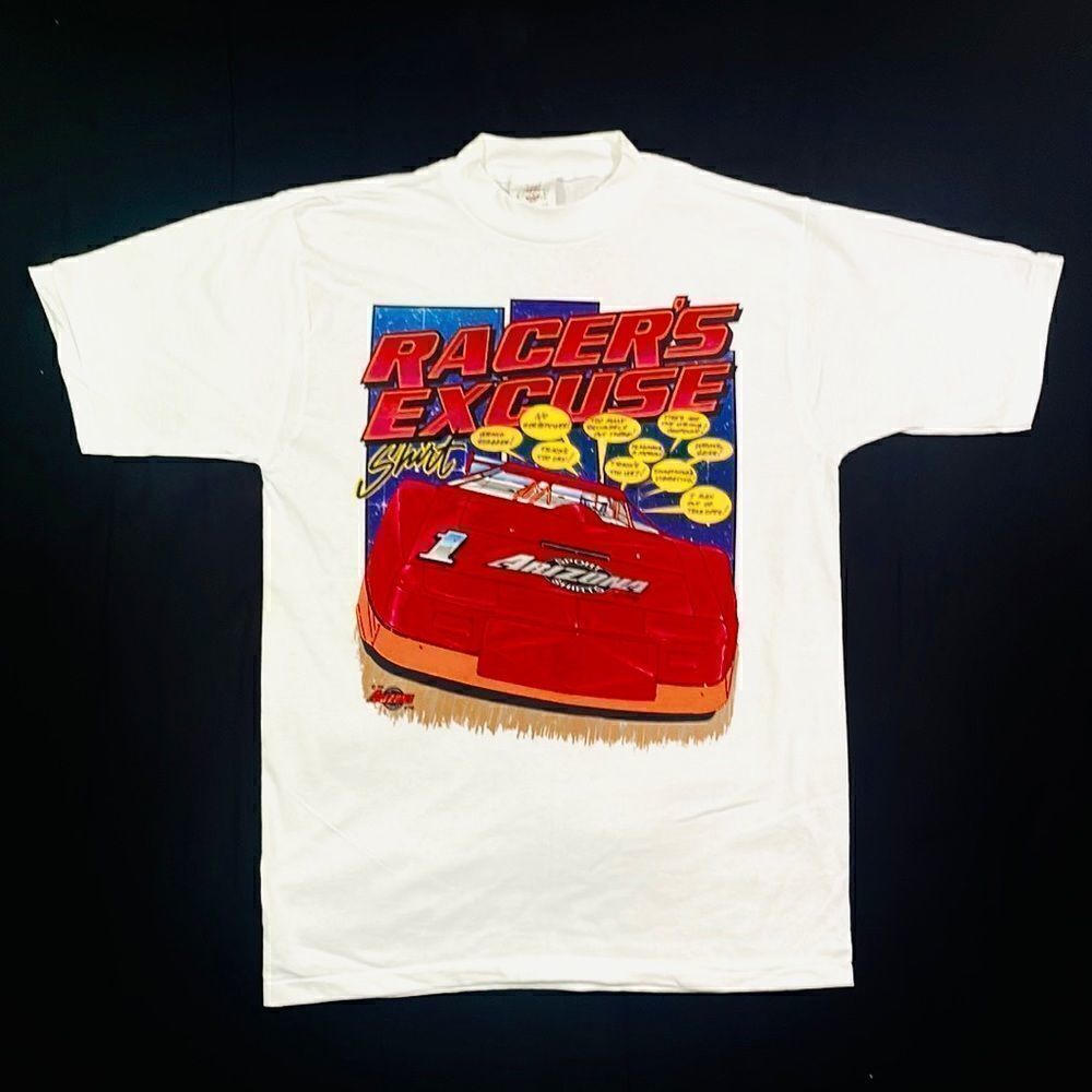 Vintage 1995 Single Stitch “Racer’s Excuses Shirt” Drag Racing Tee